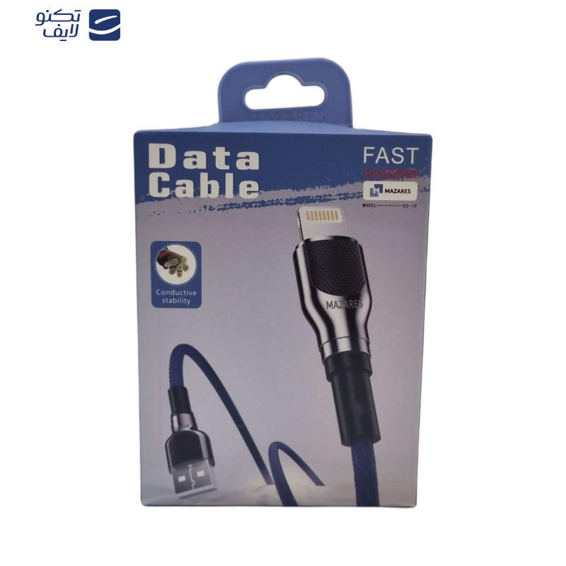 کابل تبدیل USB به لایتنینگ مازارس مدل C5-IP طول 1 متر کابل تبدیل USB به لایتنینگ مازارس مدل C5-IP طول 1 متر