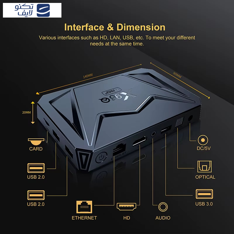 اندروید باکس  X96Q Pro Plus  مدل H728  اندروید باکس  X96Q Pro Plus  مدل H728