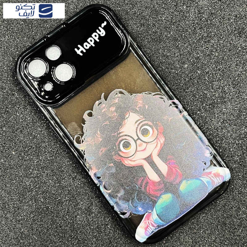 کاور قاب میلیونی مدل HAPPY مناسب برای گوشی موبایل اپل IPHONE 13 