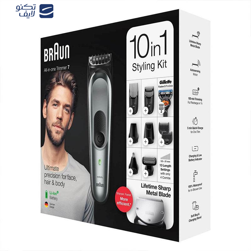 ست ماشین اصلاح موی صورت و بدن براون مدل mgk7221 ست ماشین اصلاح موی صورت و بدن براون مدل mgk7221