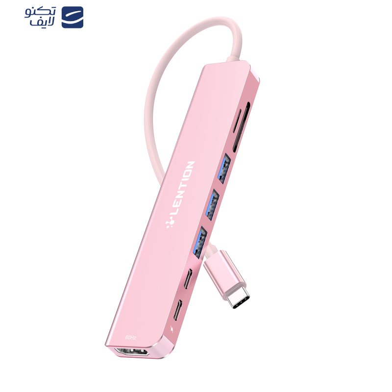 هاب 8 پورت USB-C لنشن مدل CE18s-HCR هاب 8 پورت USB-C لنشن مدل CE18s-HCR