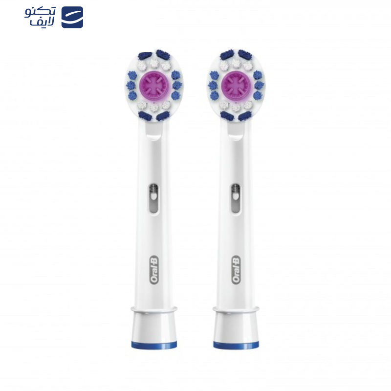 سری یدک مسواک برقی اورال-بی مدل 3D White بسته 2 عددی سری یدک مسواک برقی اورال-بی مدل 3D White بسته 2 عددی