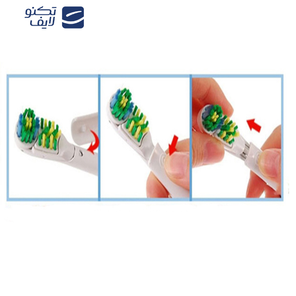 سری یدک مسواک برقی اورال-بی مدل CrossAction مجموعه 2 عددی