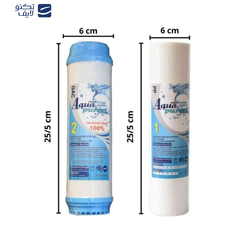 فیلتر دستگاه تصفیه آب آکوا پیورست مدل PP-UDF 10 INCH مجموعه 12 عددی فیلتر دستگاه تصفیه آب آکوا پیورست مدل PP-UDF 10 INCH مجموعه 12 عددی