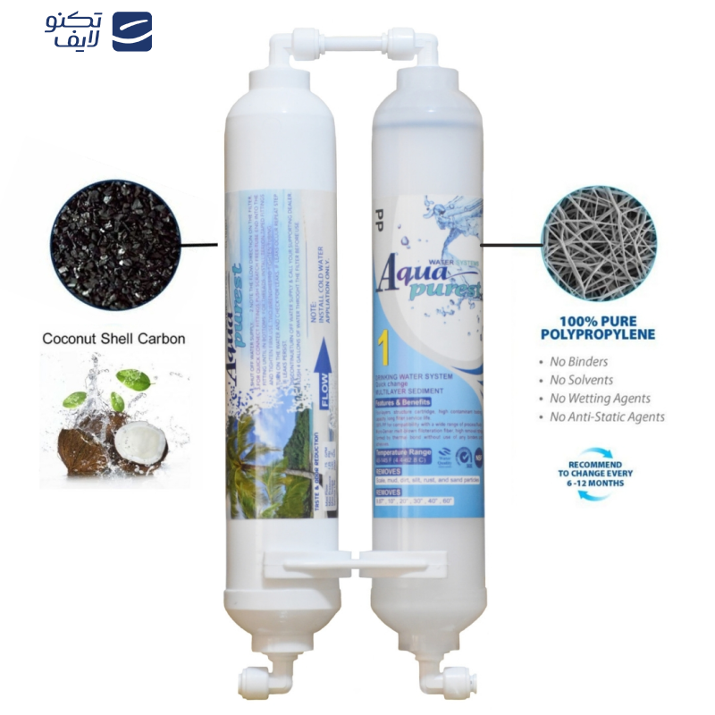 فیلتر تصفیه آب یخچال و فریزر آکوا پیورست مدل NEW FILTER- RX 2500G مجموعه 4 عددی فیلتر تصفیه آب یخچال و فریزر آکوا پیورست مدل NEW FILTER- RX 2500G مجموعه 4 عددی