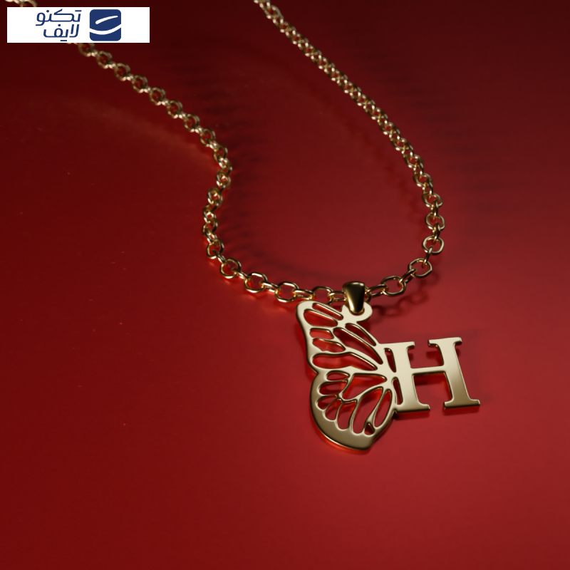 آویز گردنبند طلا 18 عیار زنانه مدوپد مدل H کد kc18888 آویز گردنبند طلا 18 عیار زنانه مدوپد مدل H کد kc18888