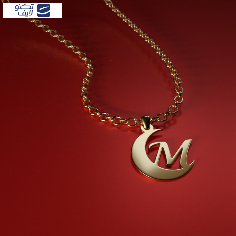 آویز گردنبند طلا 18 عیار زنانه مدوپد مدل M کد kc18991 آویز گردنبند طلا 18 عیار زنانه مدوپد مدل M کد kc18991