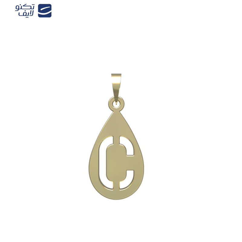 آویز گردنبند طلا 18 عیار زنانه مدوپد مدل حرف C کد PA1-12830