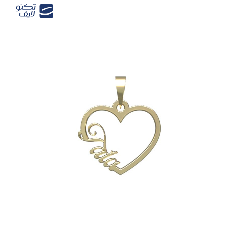 آویز گردنبند طلا 18 عیار زنانه مدوپد مدل اسم طلا tala کد PB1-10465