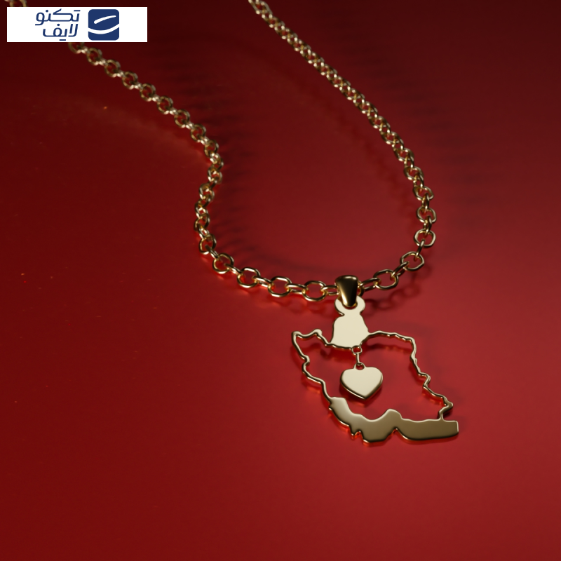 آویز گردنبند طلا 18 عیار زنانه مدوپد مدل  نقشه ایران و کد kc18706 آویز گردنبند طلا 18 عیار زنانه مدوپد مدل  نقشه ایران و کد kc18706