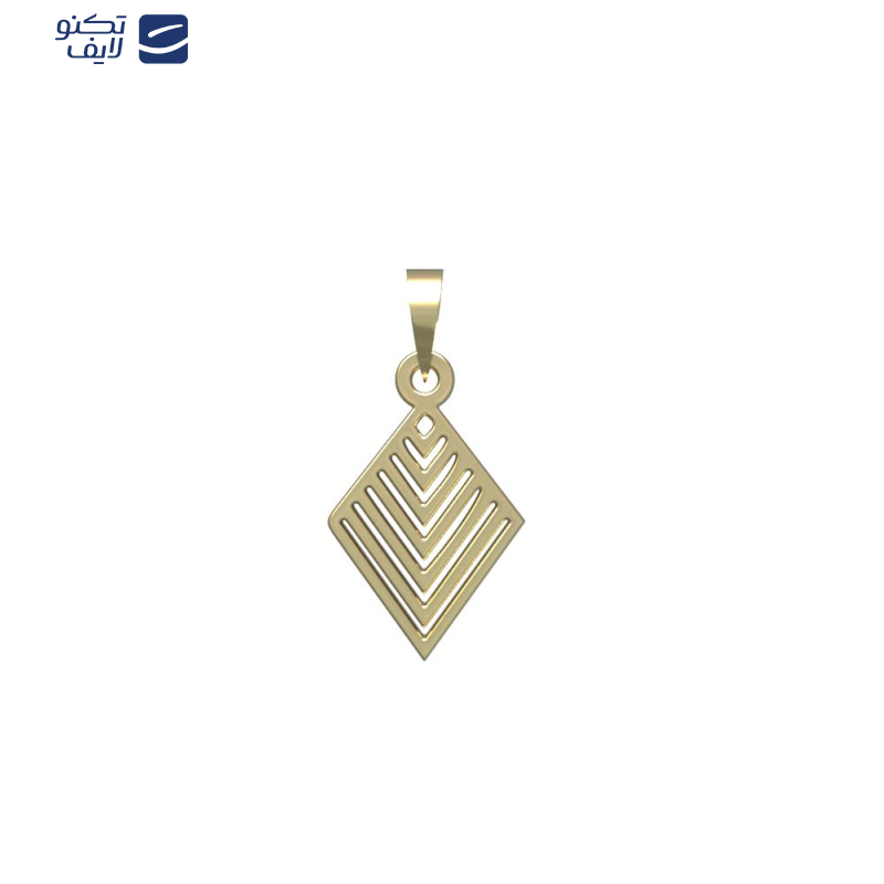 آویز گردنبند طلا 18 عیار زنانه مدوپد مدل هندسی کد PA1-13171
