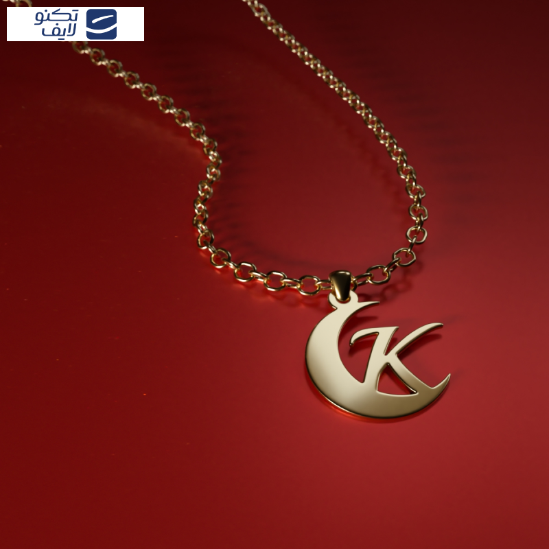 آویز گردنبند طلا 18 عیار زنانه مدوپد مدل K کد kc18989 آویز گردنبند طلا 18 عیار زنانه مدوپد مدل K کد kc18989