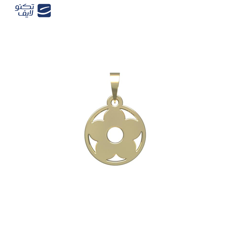 آویز گردنبند طلا 18 عیار زنانه مدوپد مدل گل کد PA1-11010