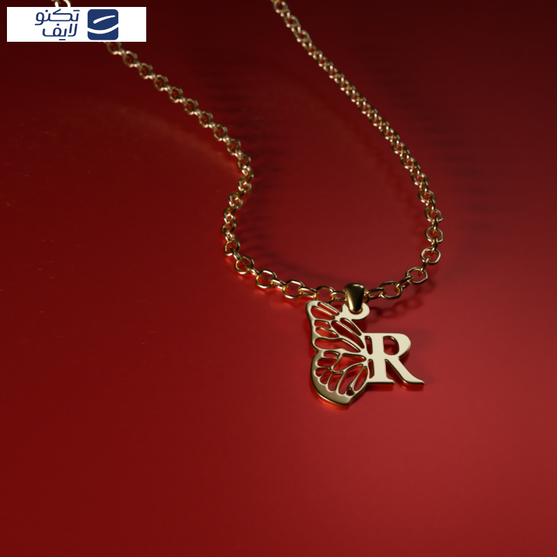 آویز گردنبند طلا 18 عیار زنانه مدوپد مدل R کد kc18864