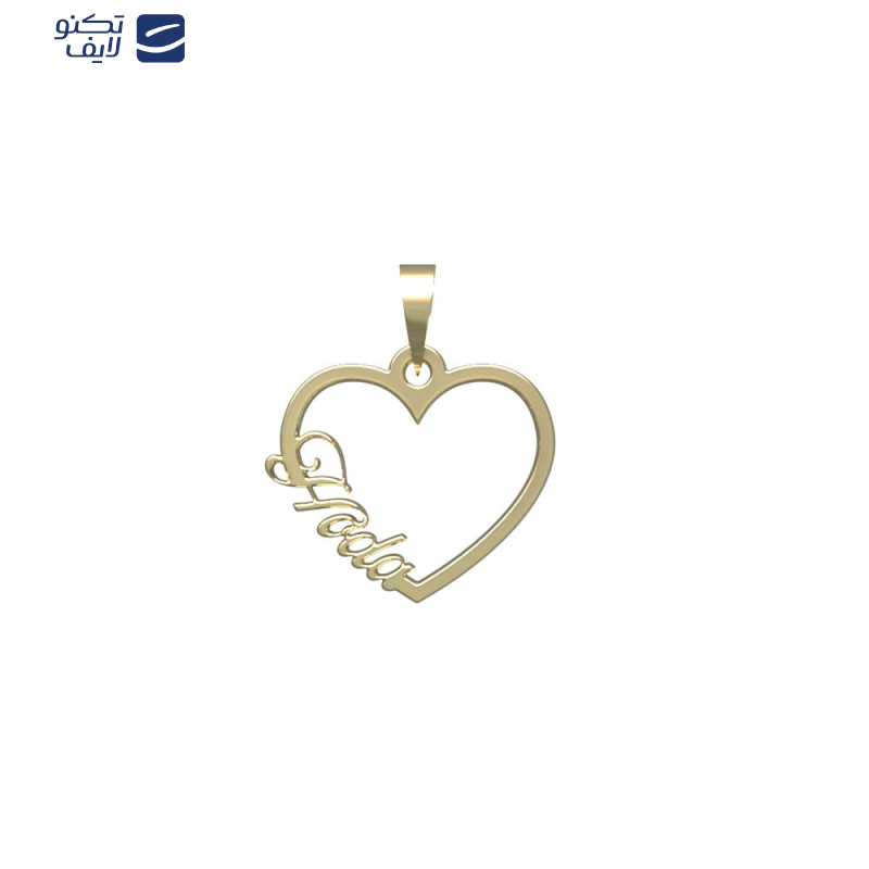 آویز گردنبند طلا 18 عیار زنانه مدوپد مدل اسم هدی hoda کد PB1-10550