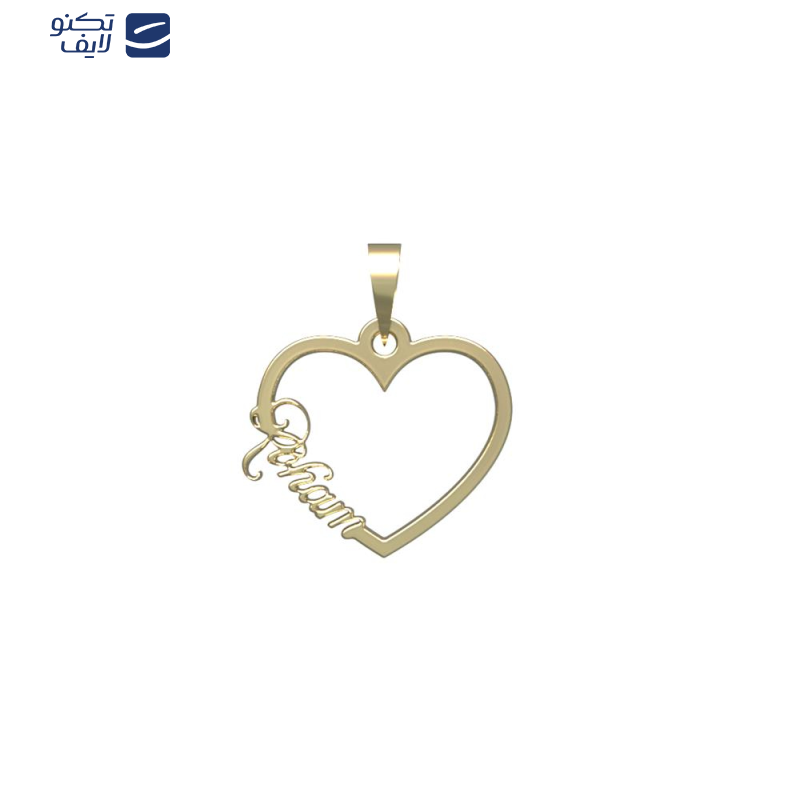 آویز گردنبند طلا 18 عیار زنانه مدوپد مدل اسم روهام roham کد PB1-10822