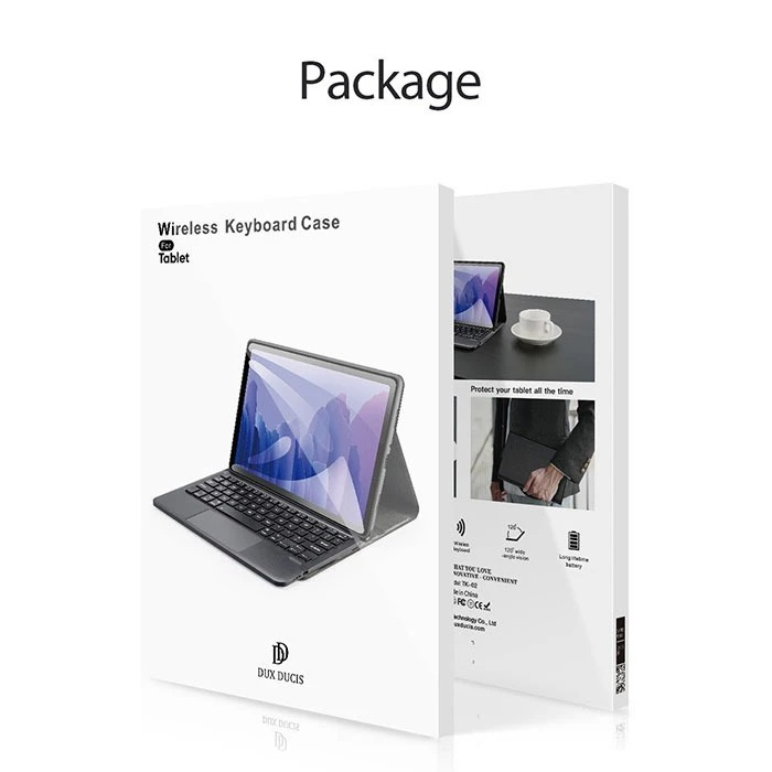 کیف کلاسوری کیبورد دار دوکس دوکیس مدل TK مناسب برای تبلت سامسونگ Galaxy Tab S10 Plus