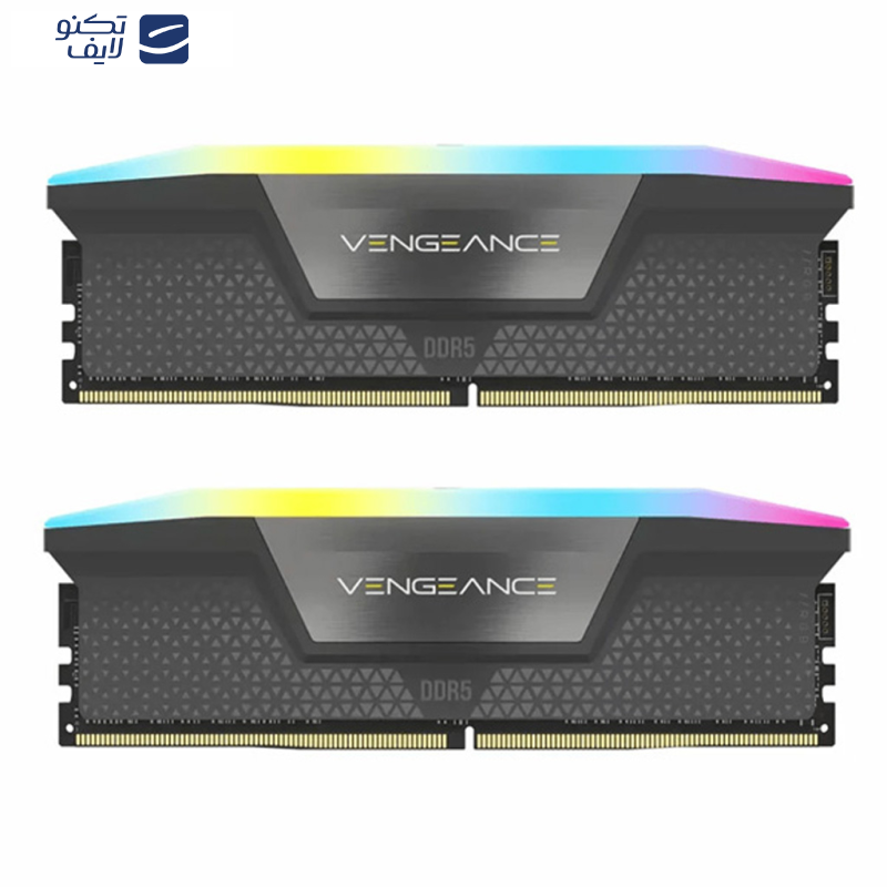 رم دسکتاپ DDR5 دو کاناله 6600 مگاهرتز CL36 کورسیر مدل VENGEANCE RGB ظرفیت 32 گیگابایت