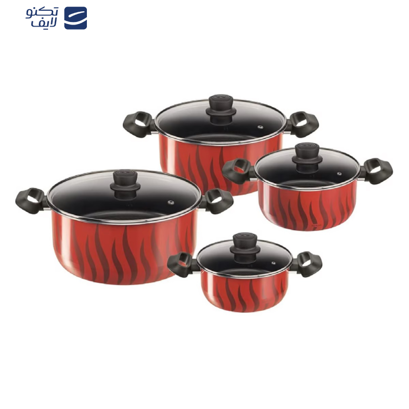 سرویس قابلمه 8 پارچه تفال مدل TEMPO FLAME