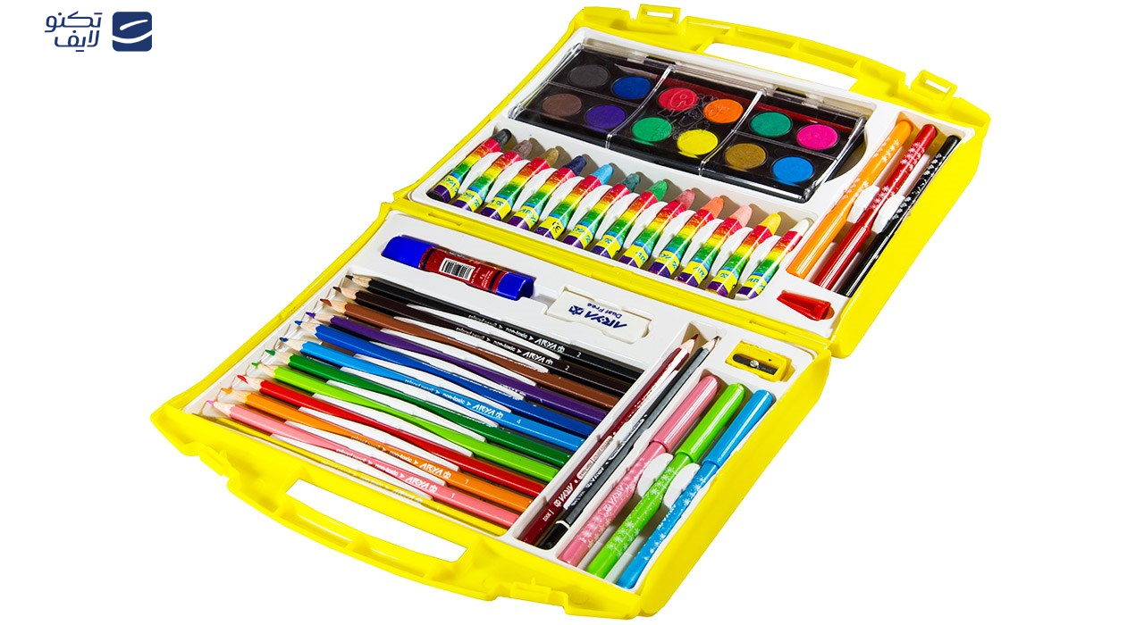 ست نقاشی 48 تکه آریا مدل Briefcase ست نقاشی 48 تکه آریا مدل Briefcase