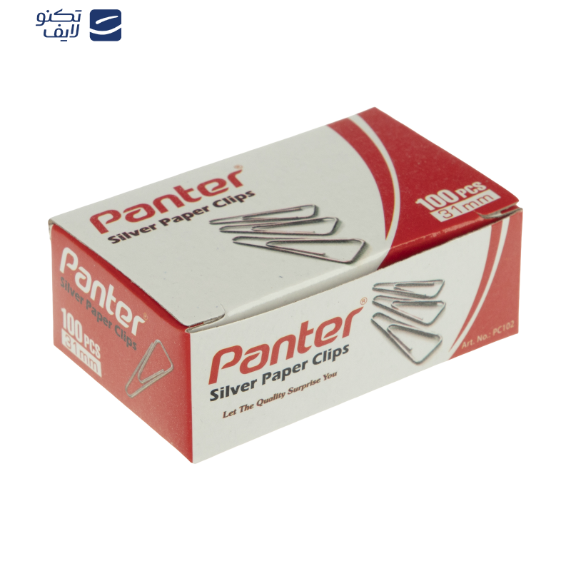 گیره کاغذ پنتر مدل ساده سایز 31 میلی متر - بسته 100 عددی گیره کاغذ پنتر مدل ساده سایز 31 میلی متر - بسته 100 عددی