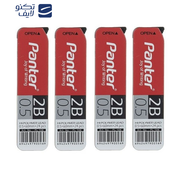 نوک مداد نوکی 0.5 میلی متری پنتر مدل Highpolymer بسته 4 عددی نوک مداد نوکی 0.5 میلی متری پنتر مدل Highpolymer بسته 4 عددی