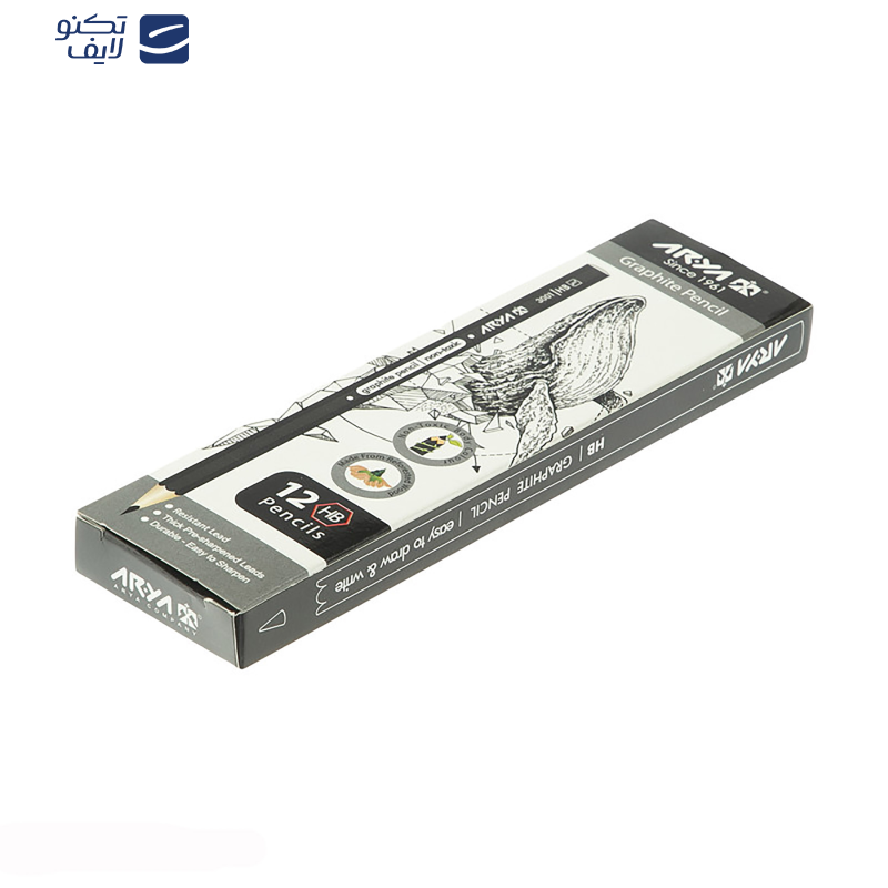 مداد مشکی آریا مدل 3001 بسته 120 عددی مداد مشکی آریا مدل 3001 بسته 120 عددی