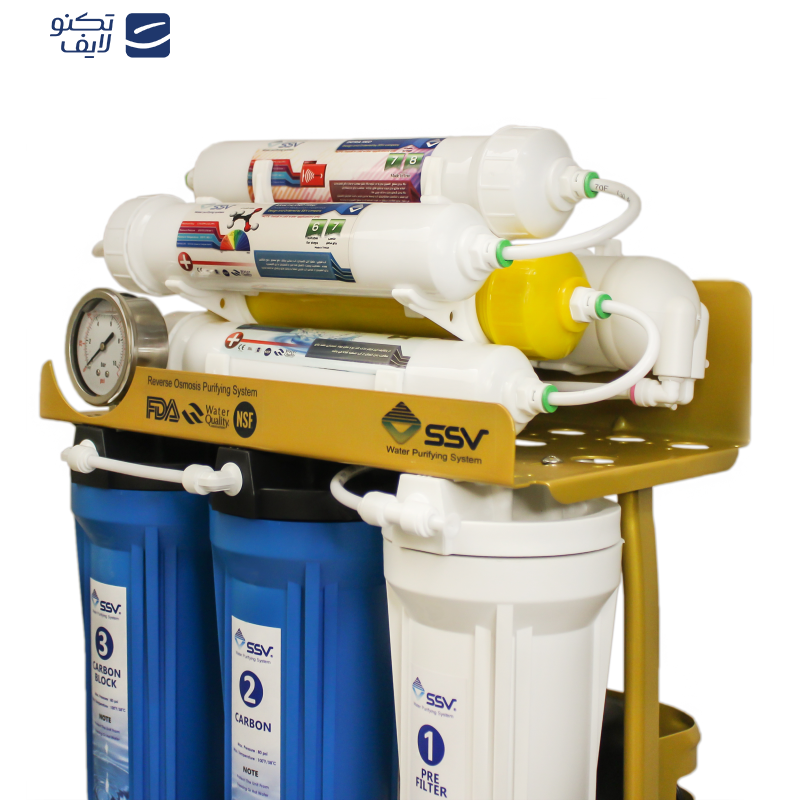 دستگاه تصفیه کننده آب اس اس وی مدل GoldenBlue 2W X800 به همراه شیر تصفیه آب دستگاه تصفیه کننده آب اس اس وی مدل GoldenBlue 2W X800 به همراه شیر تصفیه آب