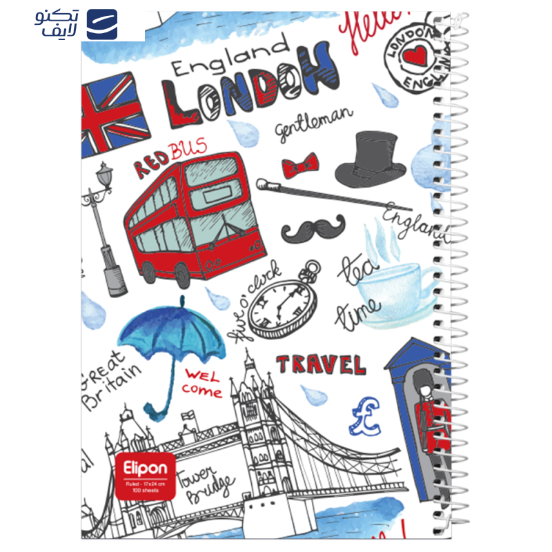  دفتر مشق 100 برگ الیپون کد 2421292