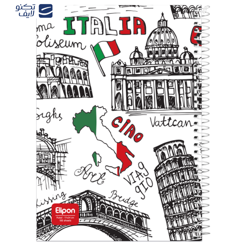  دفتر مشق 100 برگ الیپون کد 2421290