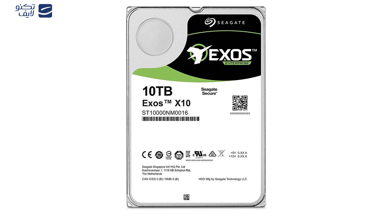 هارد دیسک اینترنال سیگیت مدل Exos ST10000NM0016 ظرفیت 10 ترابایت