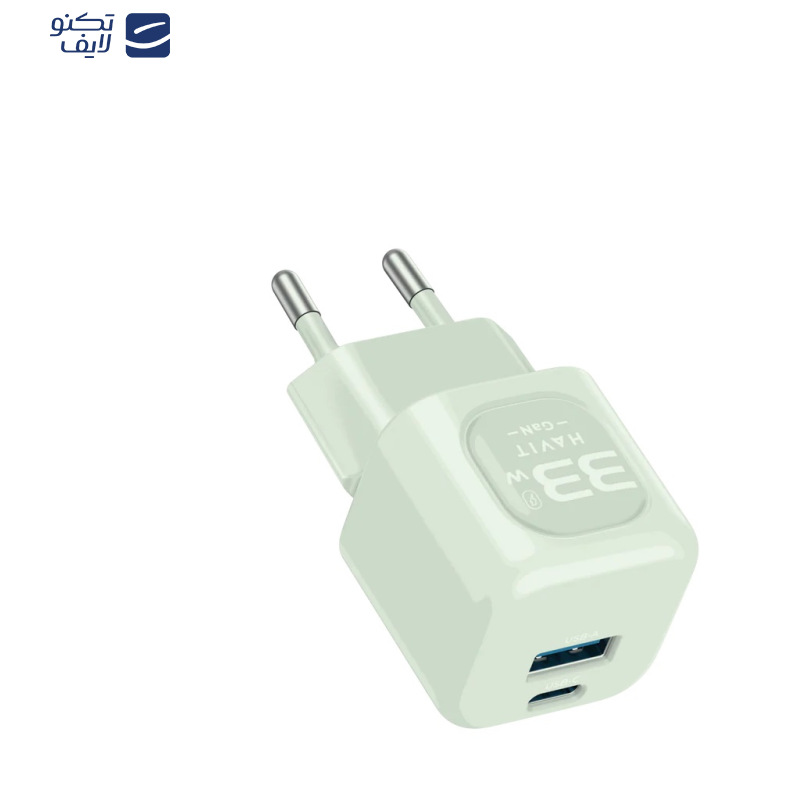 شارژر دیواری 33 وات هویت مدل UC233 به همراه کابل USB-C شارژر دیواری 33 وات هویت مدل UC233 به همراه کابل USB-C