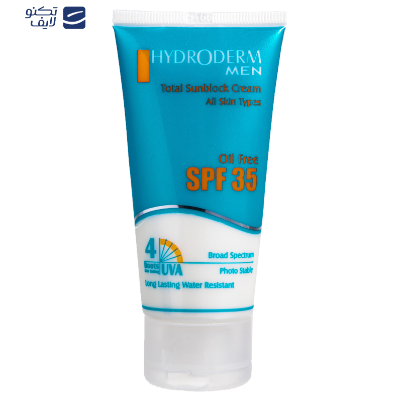 کرم ضد آفتاب فاقد چربی هیدرودرم مدل Men SPF35 وزن 50 گرم کرم ضد آفتاب فاقد چربی هیدرودرم مدل Men SPF35 وزن 50 گرم