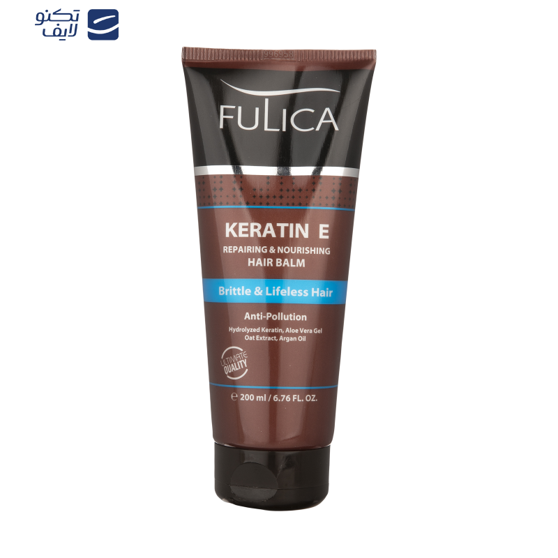 نرم‌کننده مو فولیکا مدل Keratine مناسب موهای خشک و آسیب دیده حجم 200 میلی‌لیتر