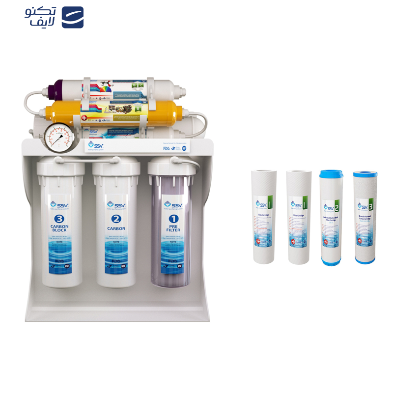 دستگاه تصفیه کننده آب اس اس وی مدل UltraPro X700 به همراه فیلتر تصفیه آب بسته 4 عددی دستگاه تصفیه کننده آب اس اس وی مدل UltraPro X700 به همراه فیلتر تصفیه آب بسته 4 عددی