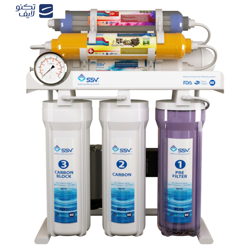 دستگاه تصفیه کننده آب اس اس وی مدل MaxTec X800 به همراه فیلتر بسته 4 عددی دستگاه تصفیه کننده آب اس اس وی مدل MaxTec X800 به همراه فیلتر بسته 4 عددی