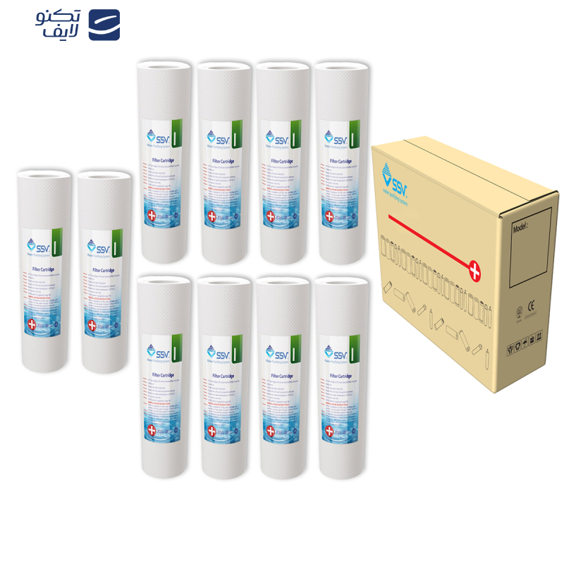 فیلتر دستگاه تصفیه کننده آب اس اس وی مدل H-P.P مجموعه 10 عددی فیلتر دستگاه تصفیه کننده آب اس اس وی مدل H-P.P مجموعه 10 عددی