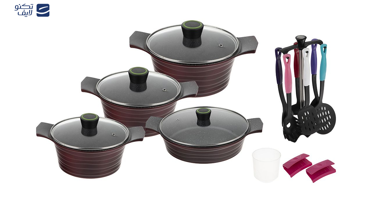 سرویس پخت و پز 18 پارچه تکنو مدل Venus 01 سرویس پخت و پز 18 پارچه تکنو مدل Venus 01
