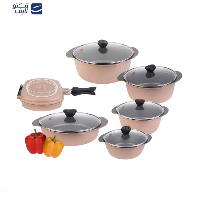 سرویس پخت و پز 21 پارچه تکنو مدل پروانه سرویس پخت و پز 21 پارچه تکنو مدل پروانه