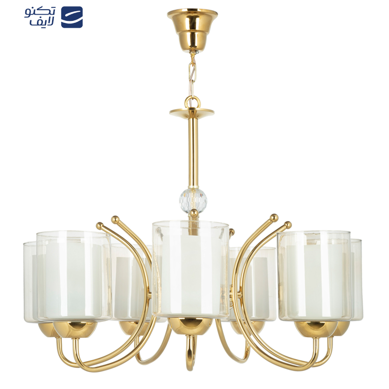 لوستر 7 شعله چشمه نور کد A824/7-G