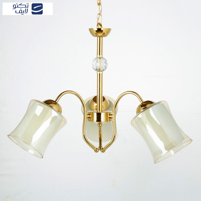 لوستر 3 شعله چشمه نور کد A833/3-G