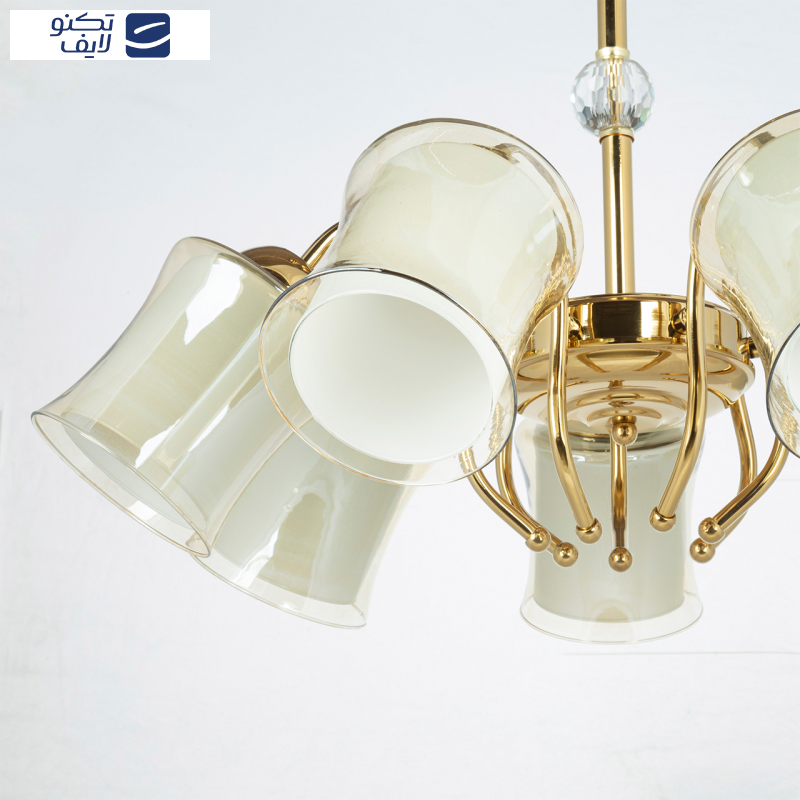 لوستر 7 شعله چشمه نور کد A833/7-G