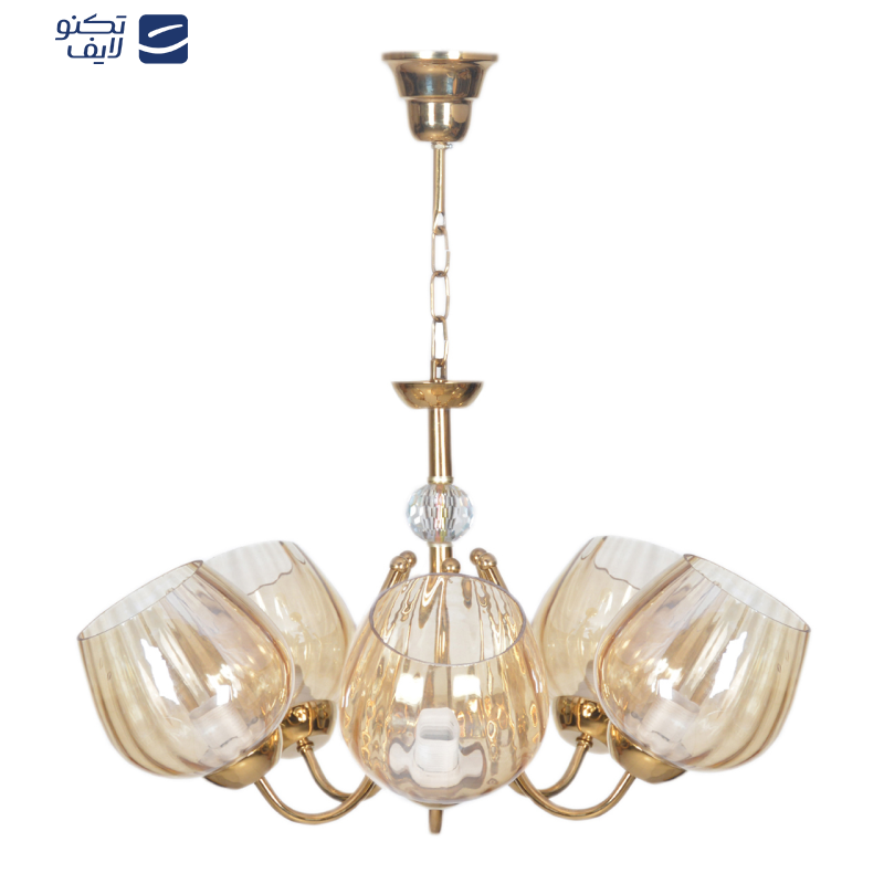 لوستر پنج شعله چشمه نور کد AB807.5 لوستر پنج شعله چشمه نور کد AB807.5