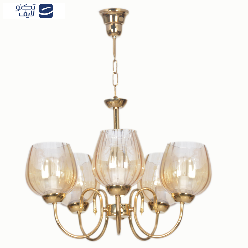  لوستر پنج شعله چشمه نور کد AB817/5