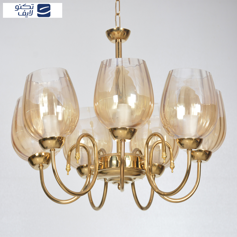 لوستر هفت شعله چشمه نور کد AB817/7   لوستر هفت شعله چشمه نور کد AB817/7