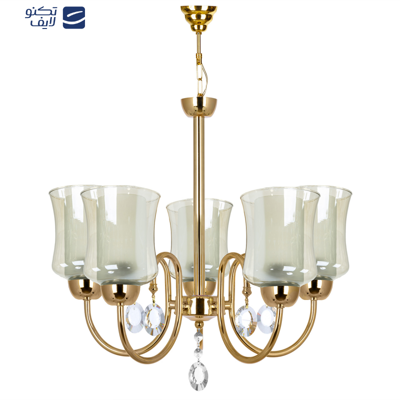 لوستر آویز پنج شعله چشمه نور کد A811/5-O لوستر آویز پنج شعله چشمه نور کد A811/5-O