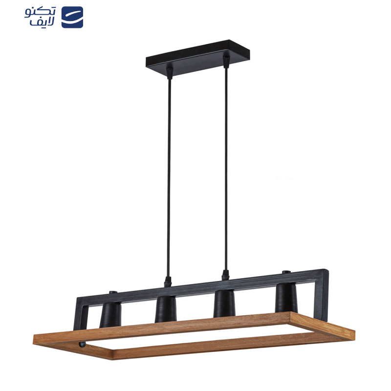 لوستر چهار شعله چشمه نور کد AB1336/4BK