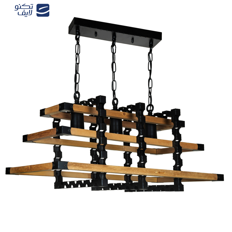 لوستر سه شعله چشمه نور کد 2226/3BK