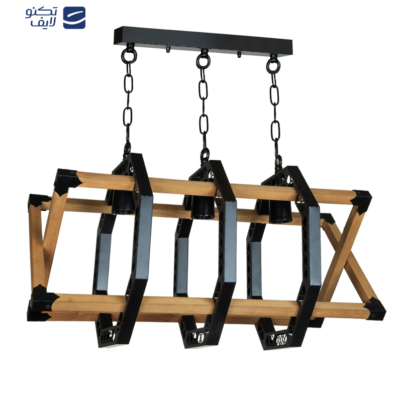 لوستر سه شعله چشمه نور کد 2232/3BK