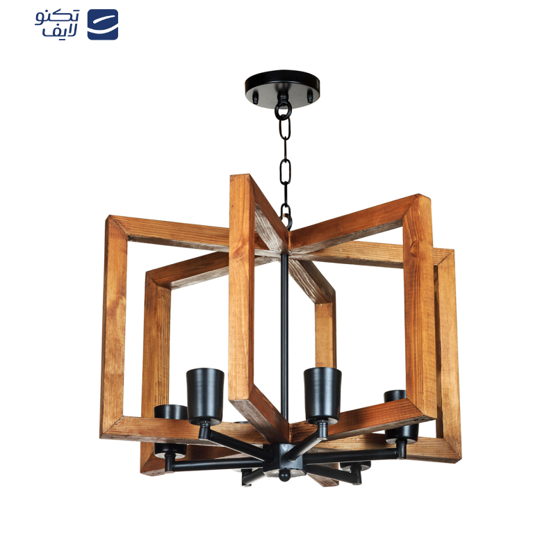 لوستر آویز 6 شعله چشمه نور کد 2236/6